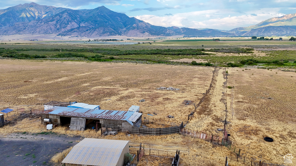 View of mountain feature with a rural view