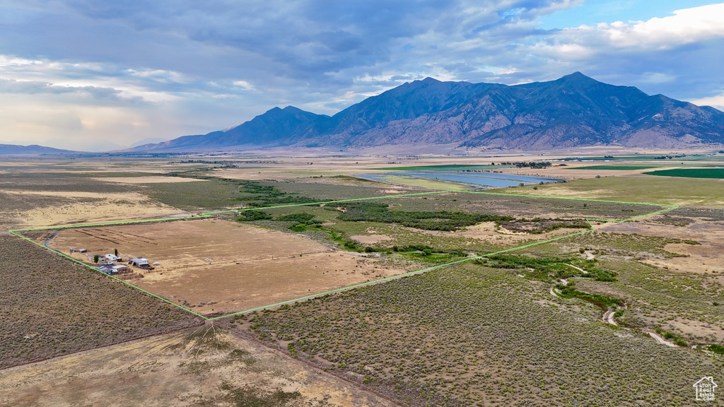 Mountain view featuring a rural view