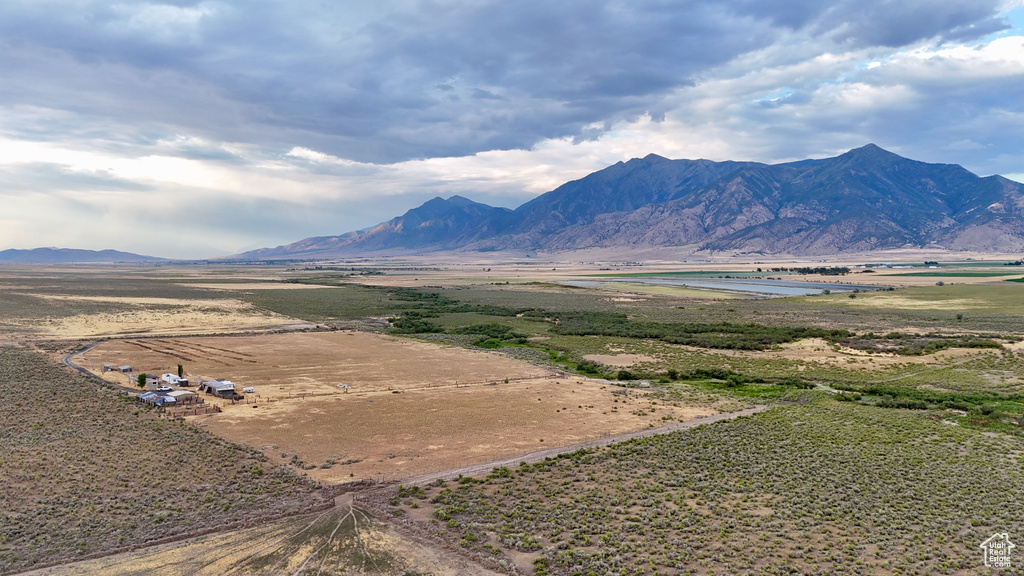 Property view of mountains featuring a rural view