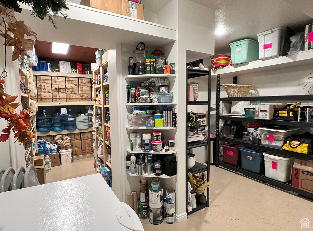 View of storage area
