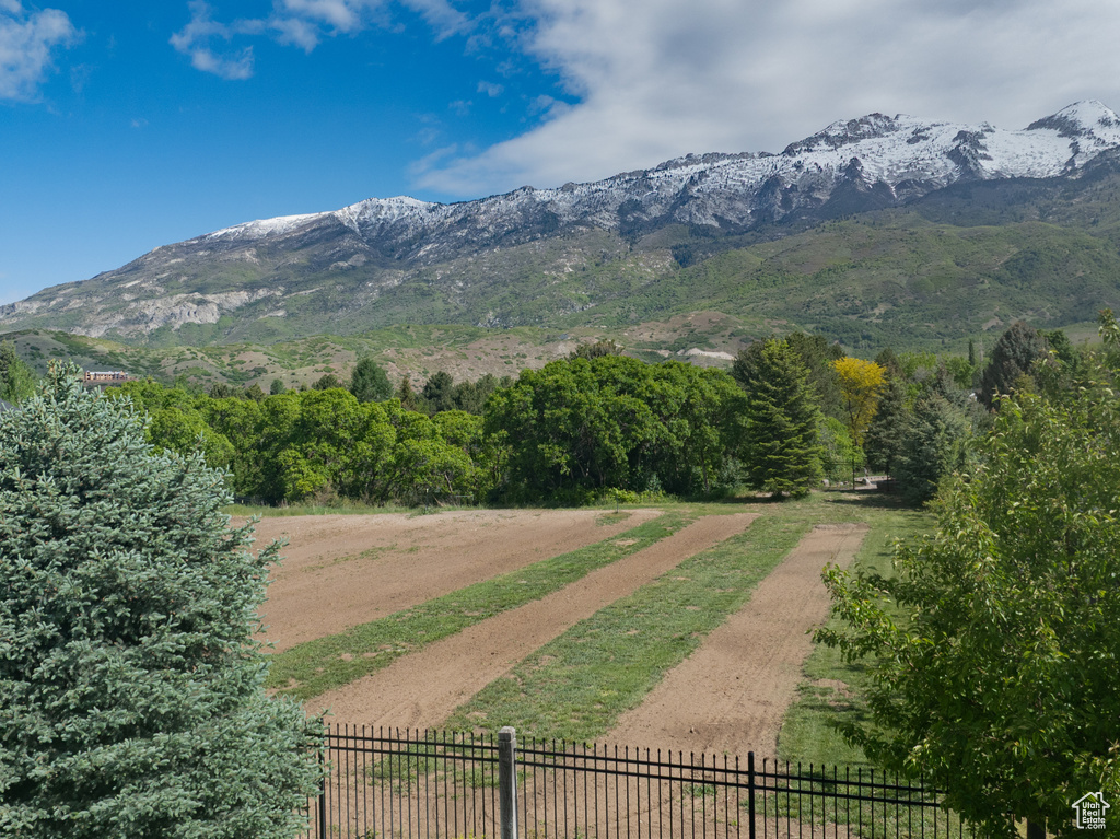 Mountain view featuring rural landscape