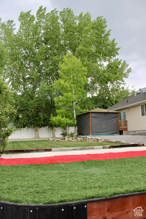 View of green lawn