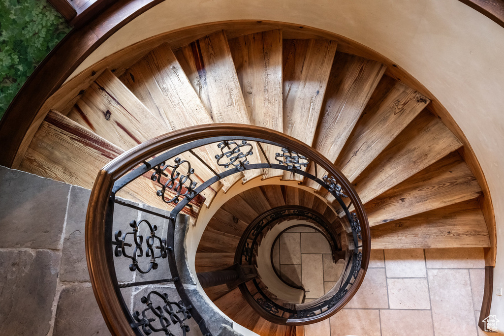 View of stairs