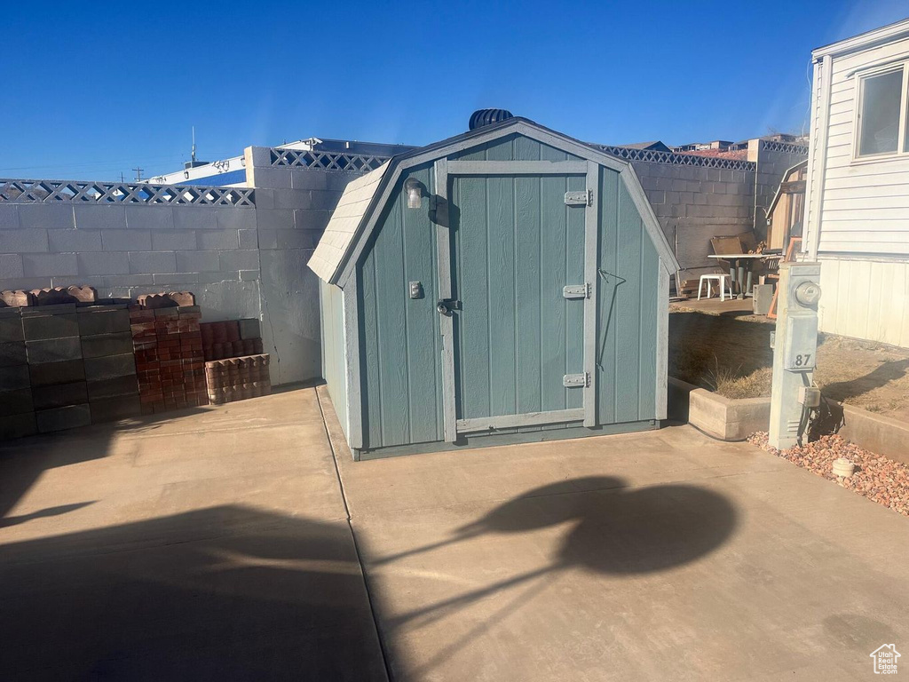 View of outbuilding