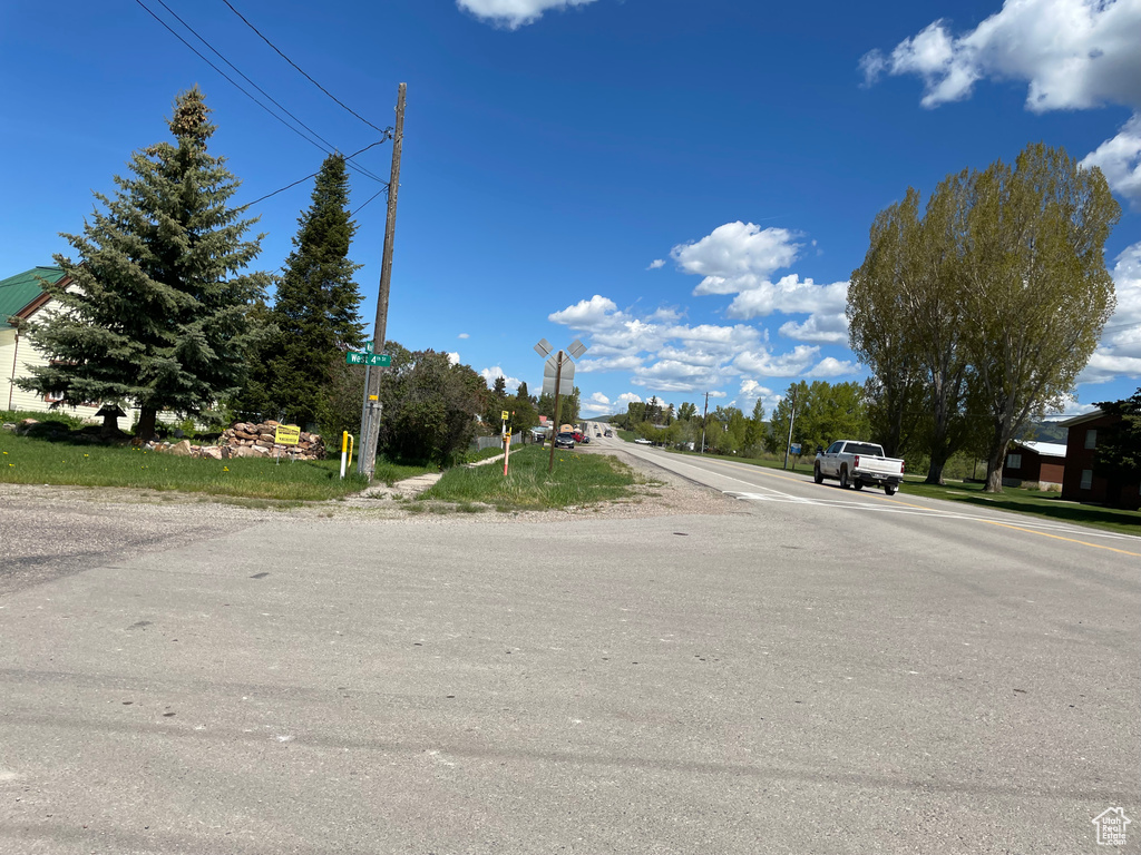 View of asphalt road