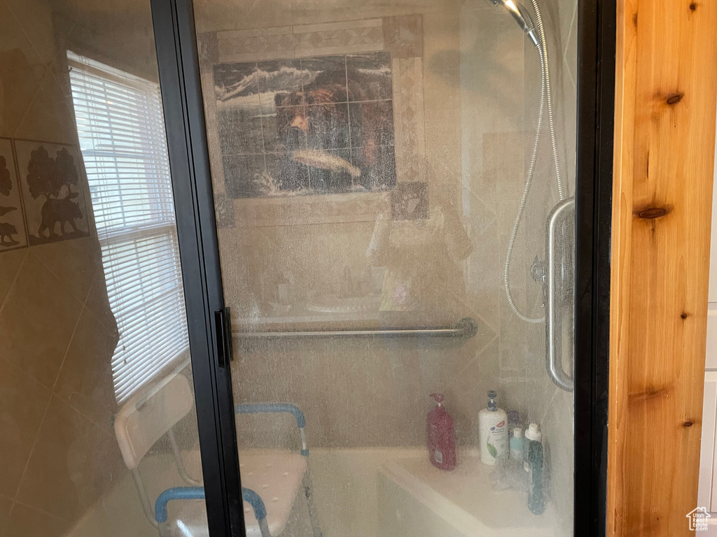 Full bathroom featuring shower / bathtub combination