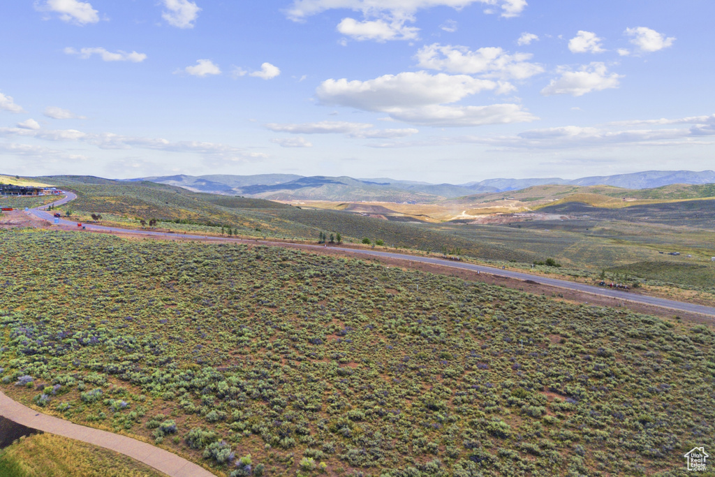 View of mountain background