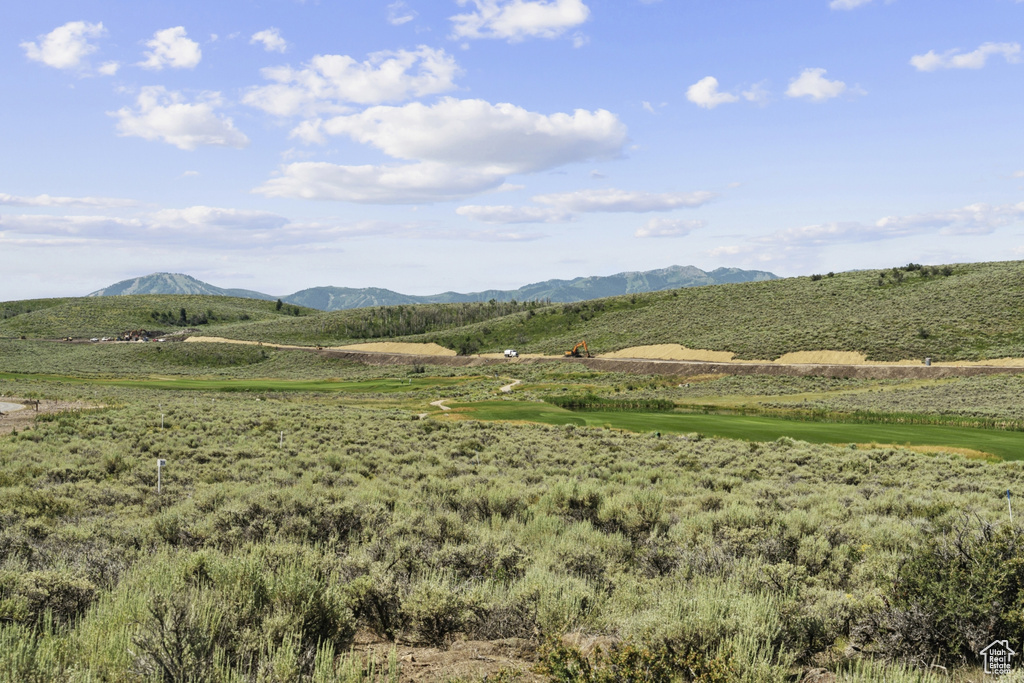 View of mountain background