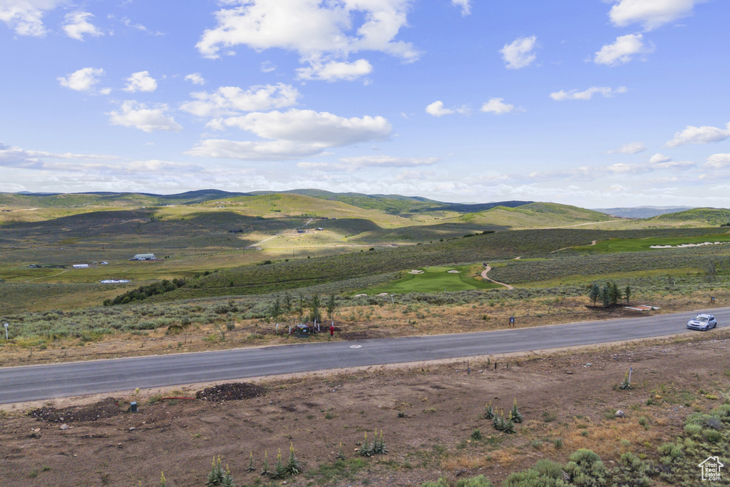 View of mountain background