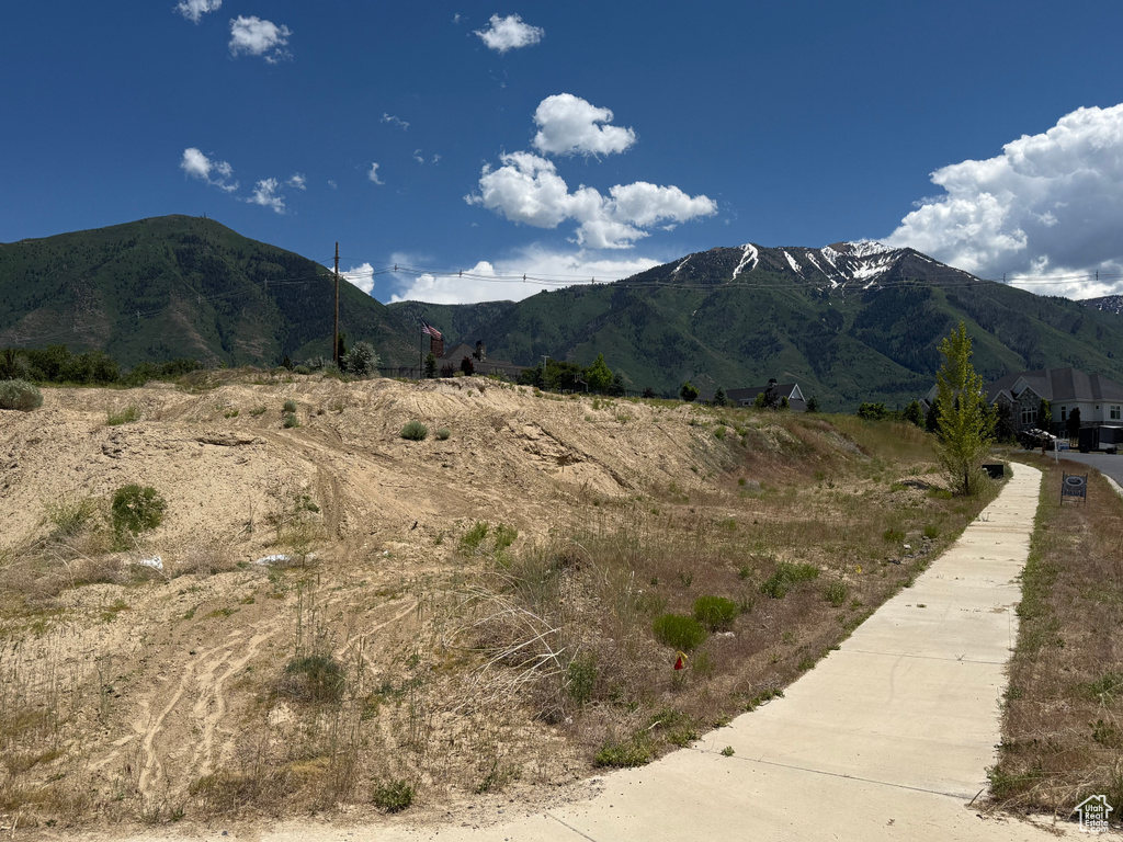 View of mountain background