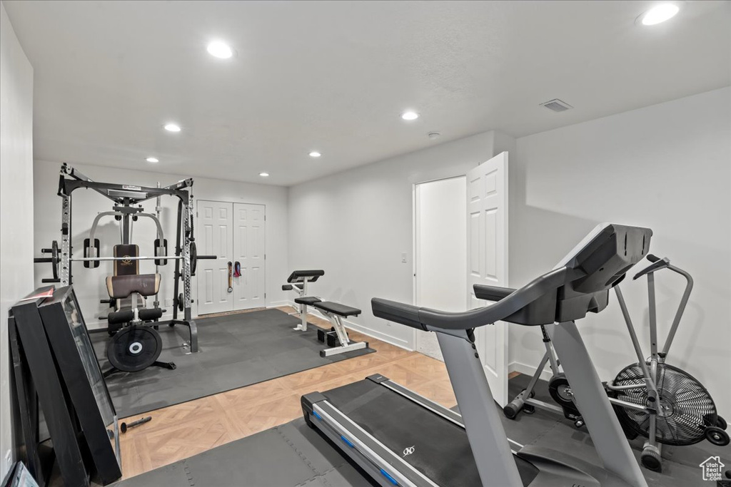 View of workout area