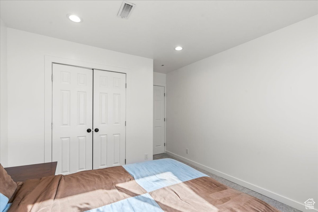 Bedroom with a closet