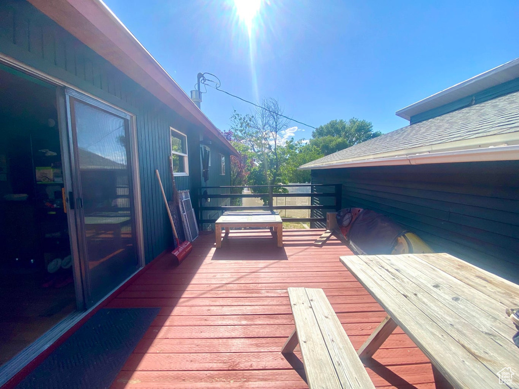 View of deck