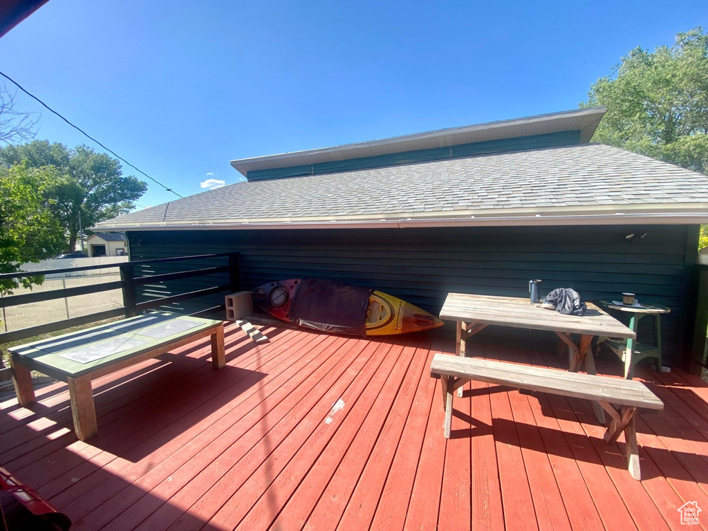View of deck