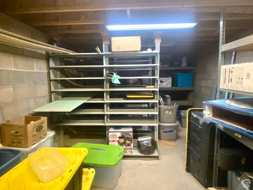 View of storage area