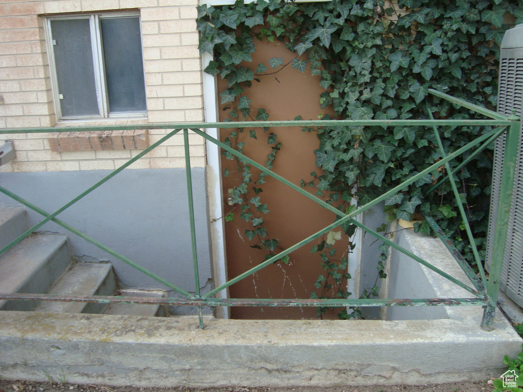Exterior details with brick siding