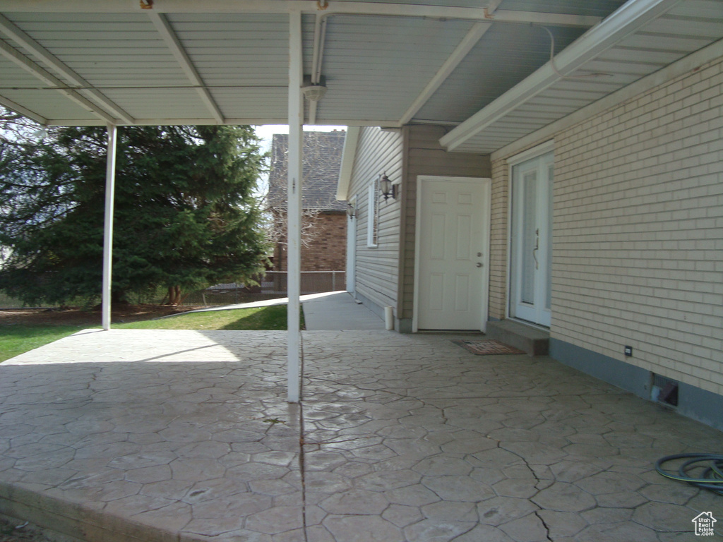 View of patio