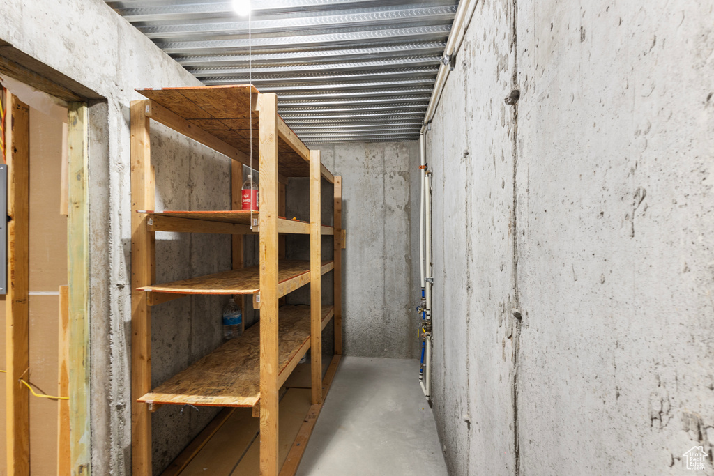 View of storage area