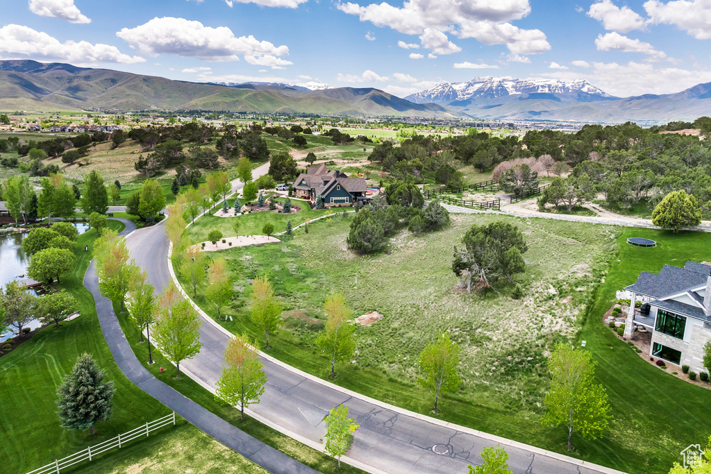 Drone / aerial view of mountains