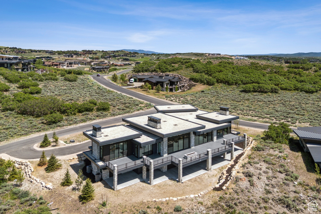 Aerial view of property and surrounding area
