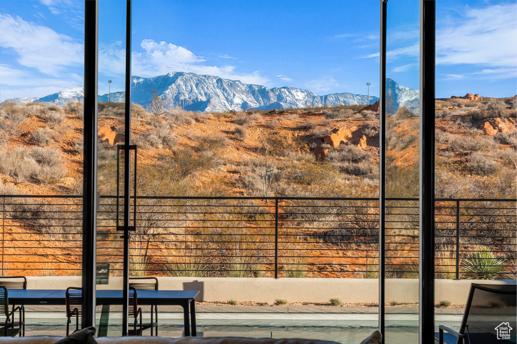 View of mountain backdrop