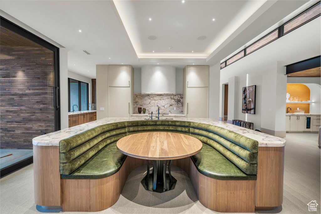 Community lobby featuring a sink