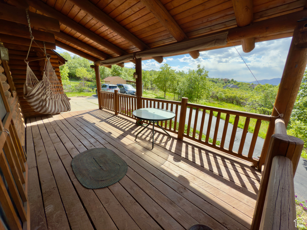 View of deck