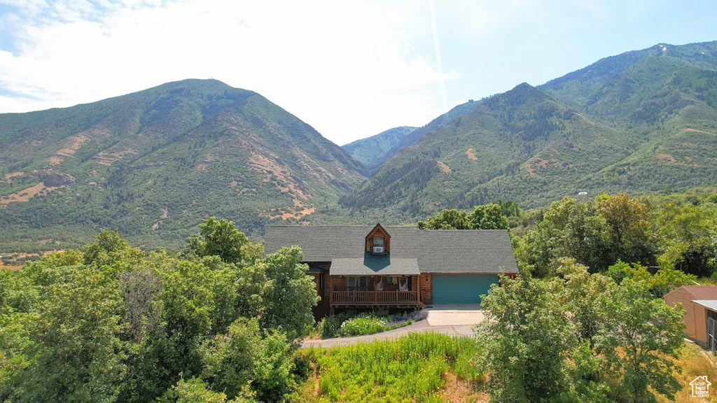 View of mountain background
