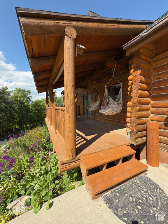 View of deck