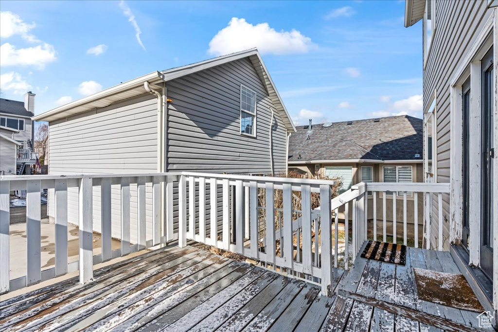 View of deck