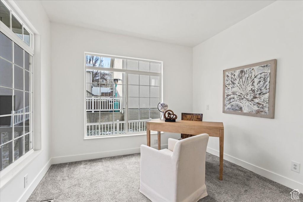 View of carpeted office