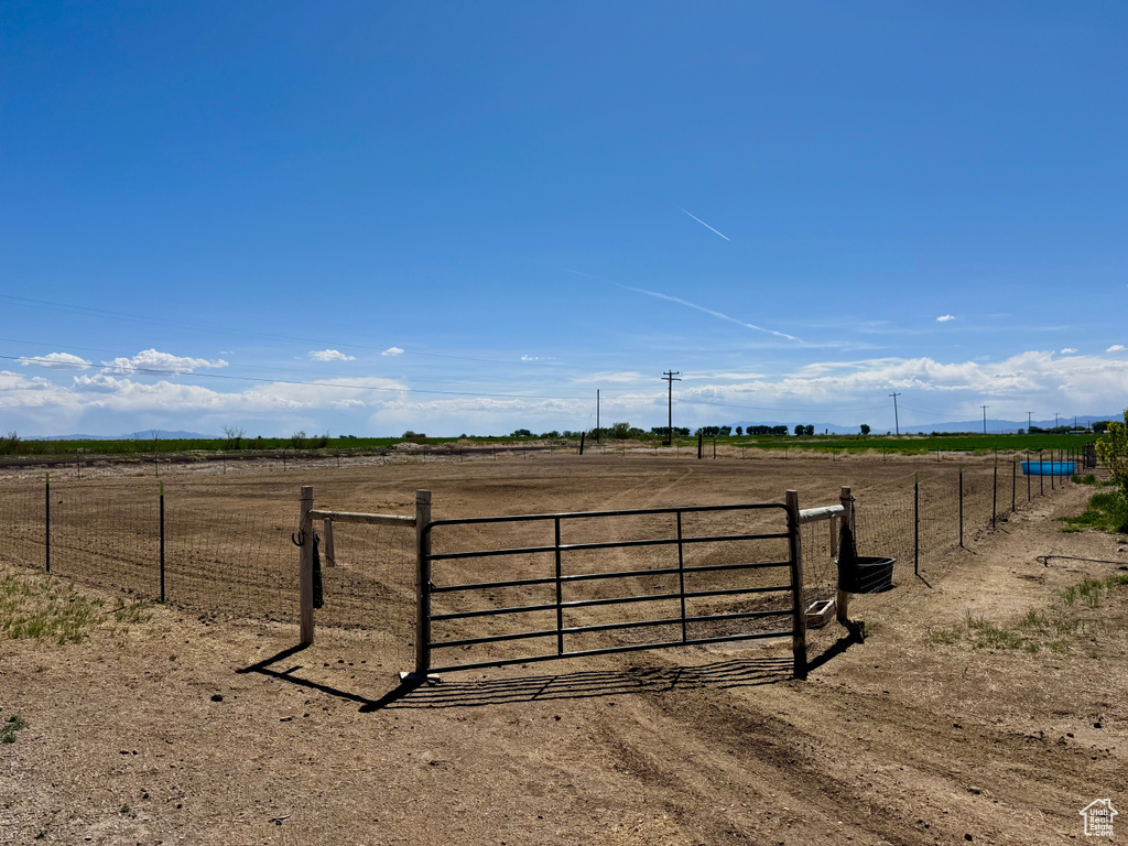 View of yard with a view of rural / pastoral area