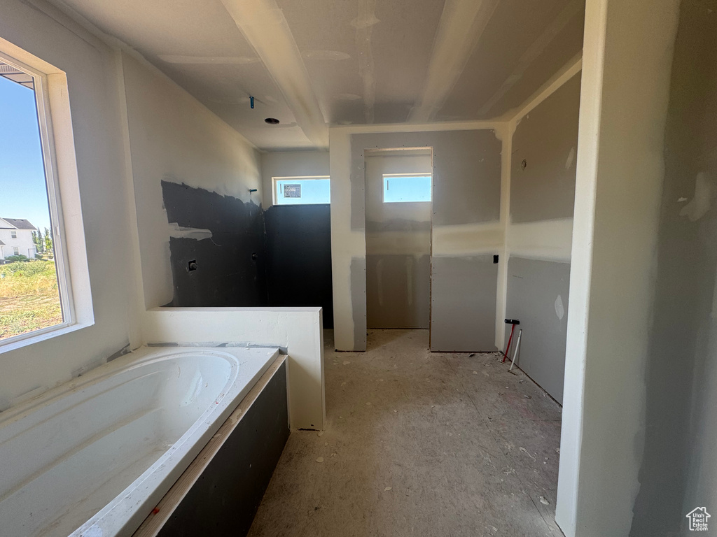 Bathroom with a bath
