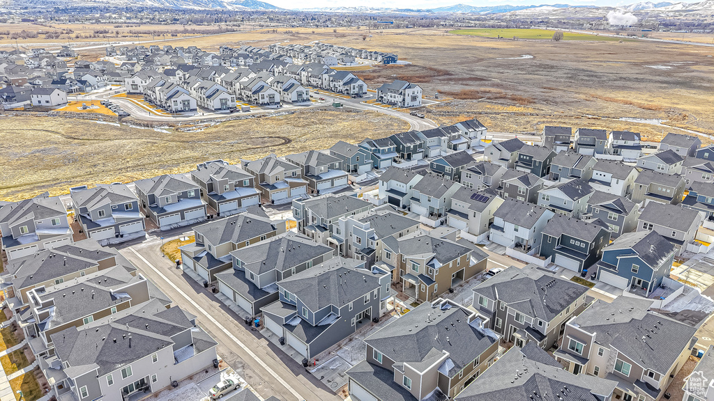 Birds eye view of property