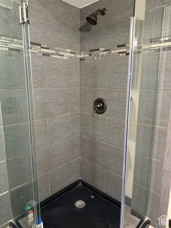Bathroom featuring an enclosed shower