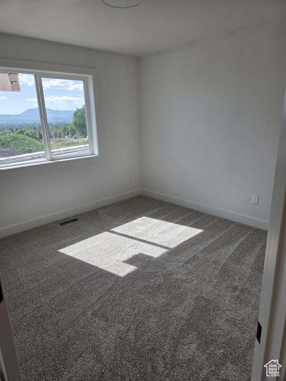 Spare room with baseboards and carpet floors