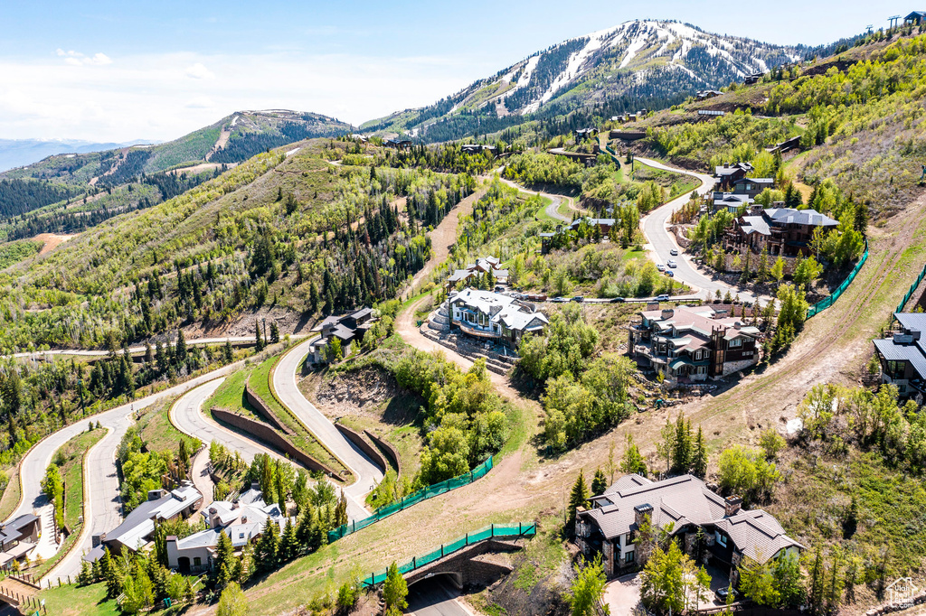 Aerial view of mountains