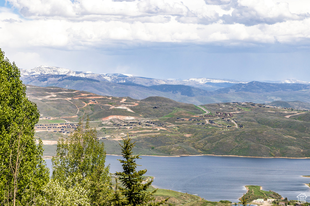 Water view featuring a mountainous background
