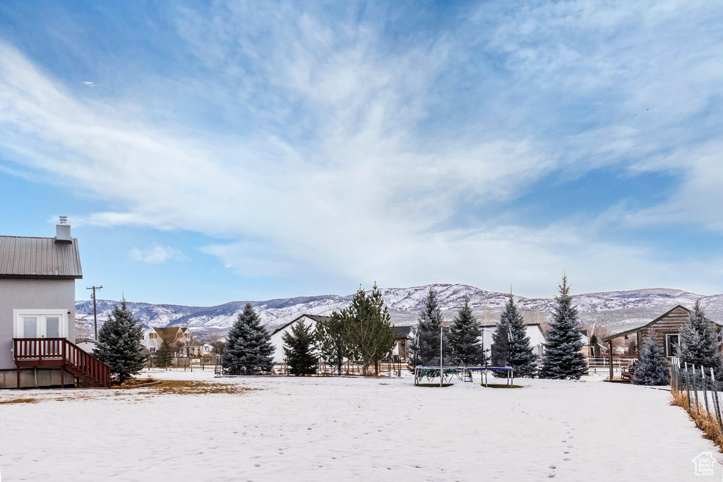 View of mountain backdrop