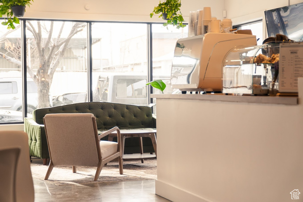 Living area featuring plenty of natural light