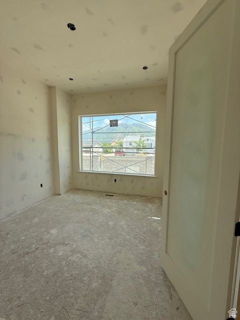 View of spare room