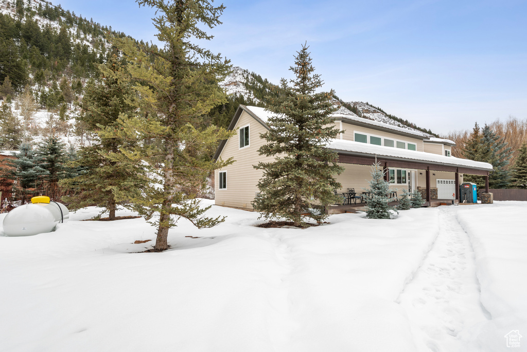 View of snowy exterior