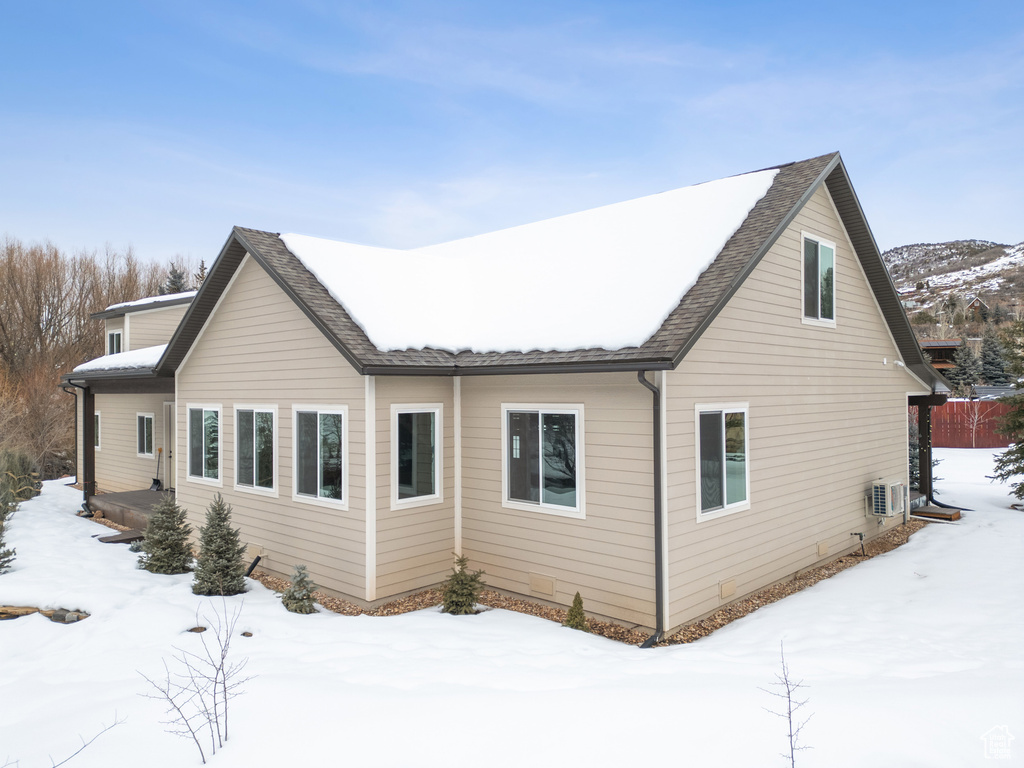 View of snow covered exterior