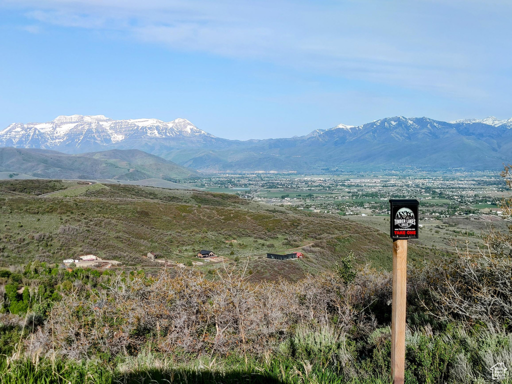 View of mountain background