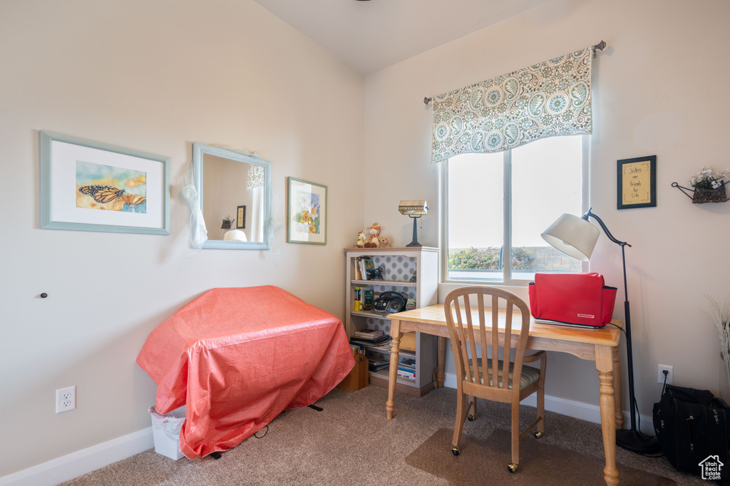 View of carpeted office