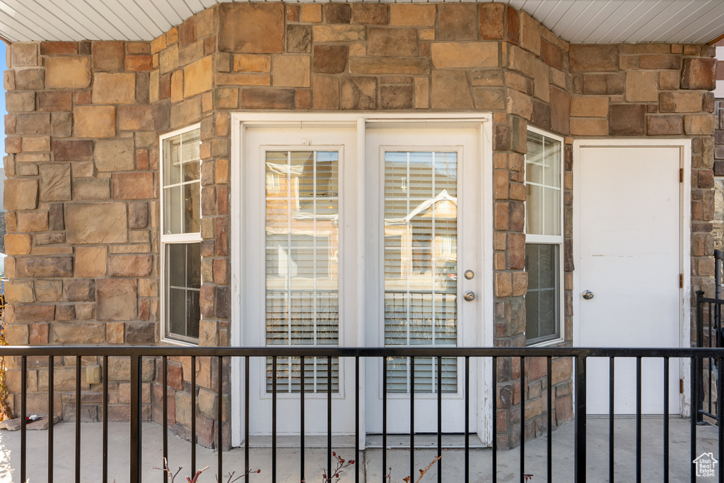 View of entrance to property