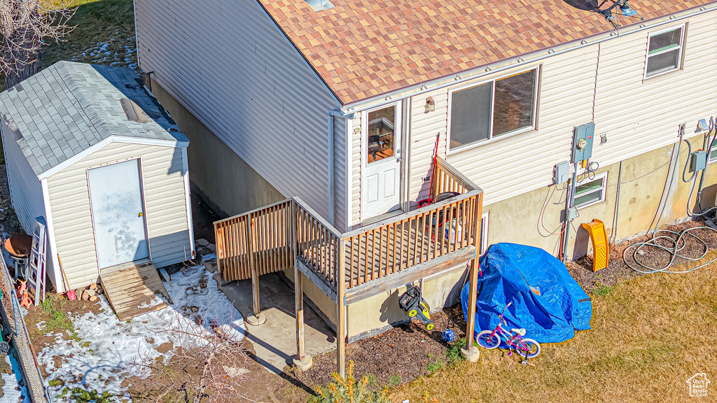 View of rear view of house