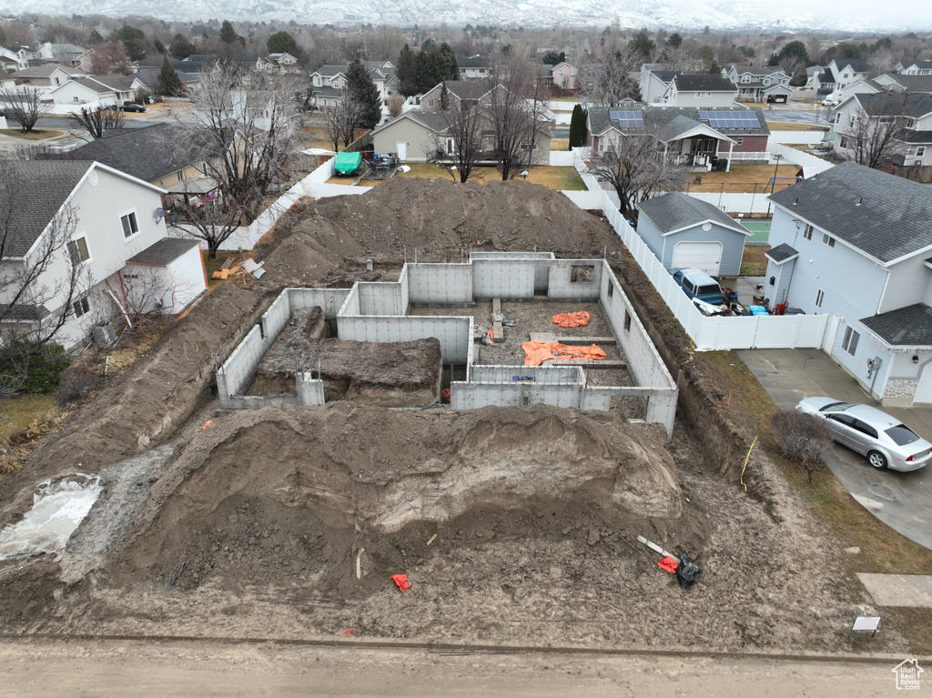 Aerial view featuring a residential view