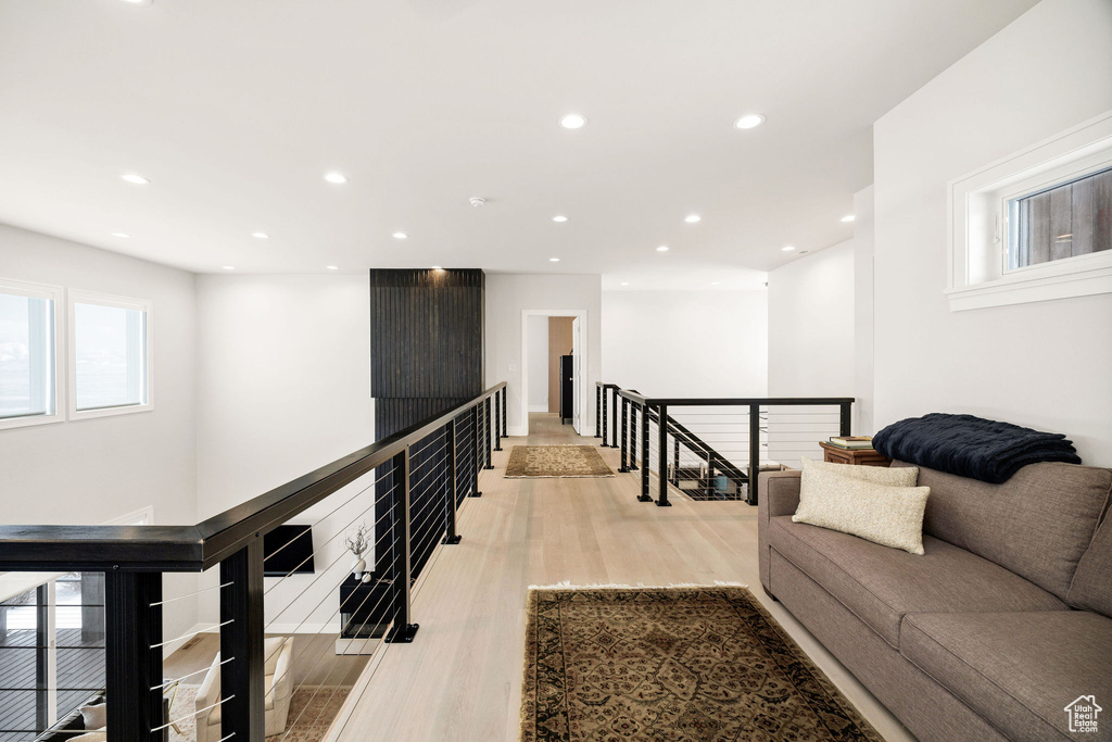 Interior space featuring light hardwood / wood-style floors