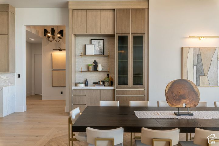 View of dining space